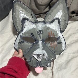 Gray Fox Mask with Ears